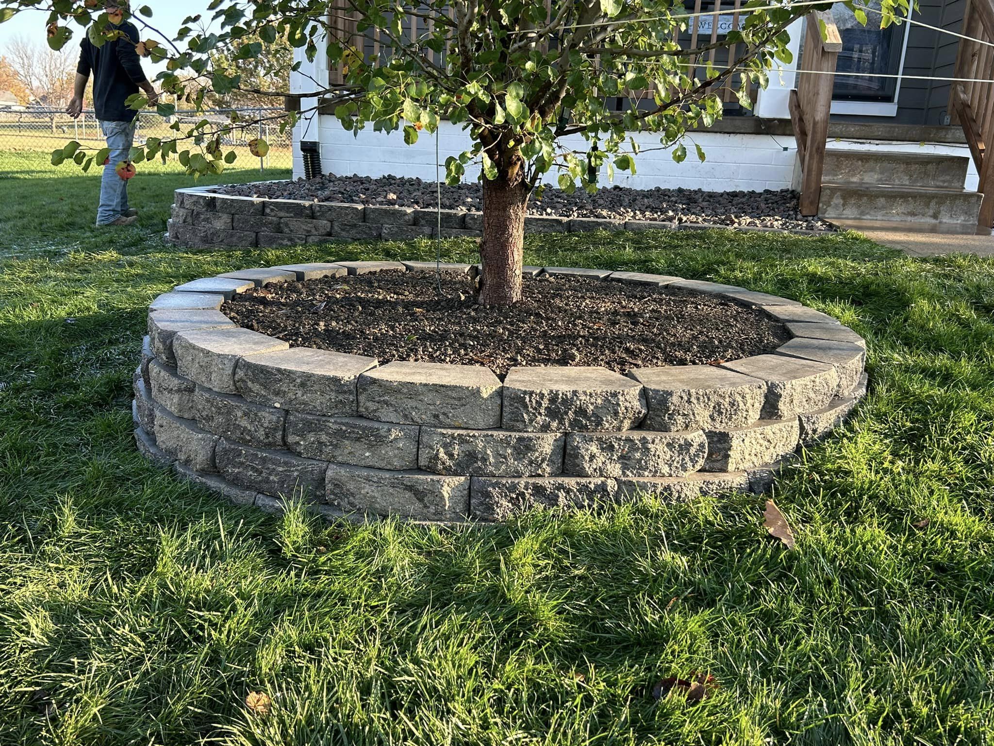 Elegant garden spaces designed by landscaping Omaha specialists.